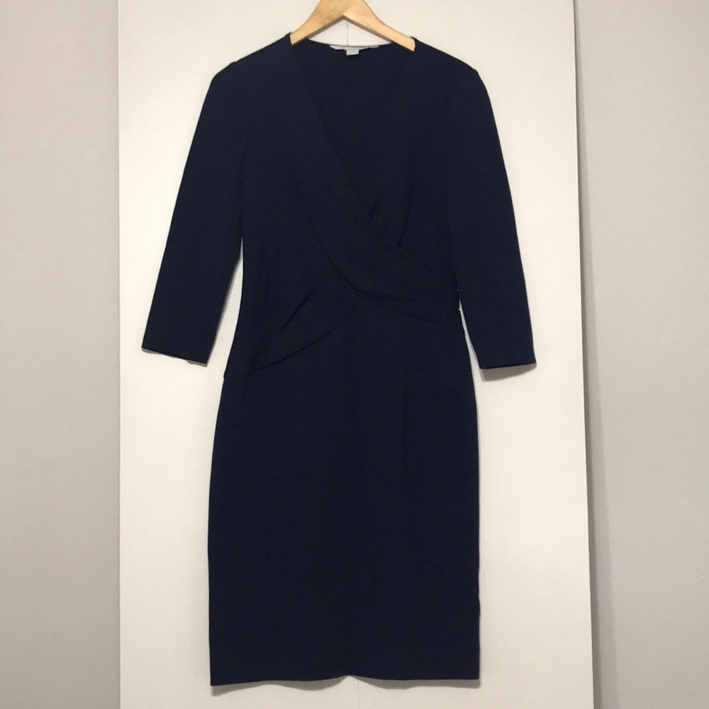 DVF navy blue dress